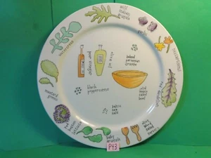 Salad Days 9 1/8" Dinner Plate Ursula Dodge Design Signature Houseware(Used/EUC) - Picture 1 of 10