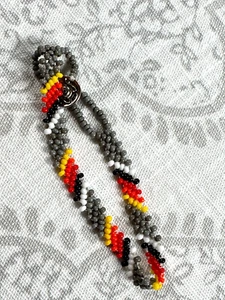 Vintage Native American Bead Beaded Bracelet Handmade Child Wrist Montana - Picture 1 of 6