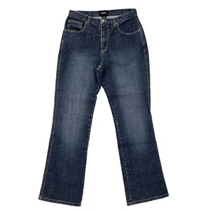 Chicos Jeans Womens Size 1 Blue Straight Leg Mid Rise Pants Mom Jeans - Picture 1 of 13
