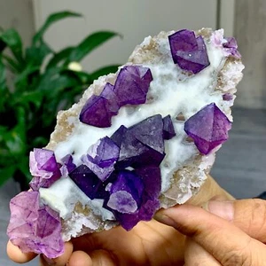 212G Natural Diamond Polyhedral Fluorite quartz spiritual restoration - Picture 1 of 21