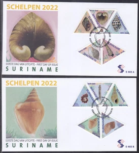 Surinam - Surinam Edición FDC 2022 (465) Sea Shells - Imagen 1 de 1