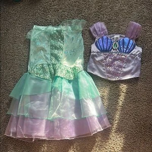 Disney Girls The Little Mermaid Ariel 2-Piece Costume Size 11/12 - Picture 1 of 6