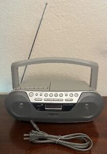 Sony CFD-S05 Boombox CD Radio Cassette Player Recorder Portable - TESTED
