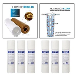Pack of 3 " Sediment Water Filter Replacement Cartridge, House Sediment - Picture 1 of 15