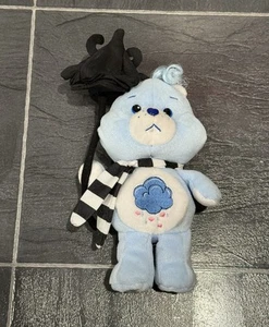 Care Bear GRUMPY BEAR Umbrella & Scarf Plush 8” 2006 American Greetings Rare! - Picture 1 of 8
