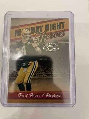 2008 Donruss Classics - Monday Night Heroes Brett Favre #MNH-14 /1000 - Image 1 of 2