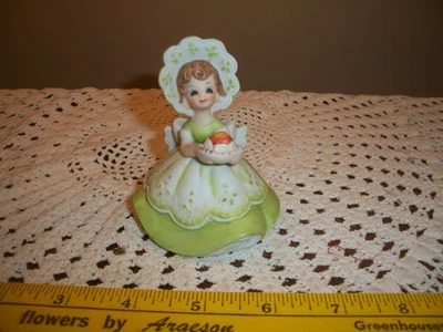 Figura Bisque Vintage Josef Originals Pequeño Espagueti Gourmet Roma "Niña Receta" Foto 1 de 4