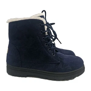 Botas SQL para mujer azules de gamuza sintética forradas de piel sintética talla US 9,5 EU 40 USADAS EN EXCELENTE ESTADO envíos rápidos - Imagen 1 de 8