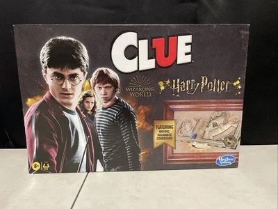 Harry Potter CLUE Mystery Board Game 100% Complete Barely Played Damaged Box - Image 1 of 4