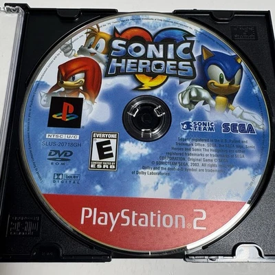 Sonic Heroes (Playstation PS2) Greatest Hits DISC ONLY Loose Tested Clean - Image 1 of 4
