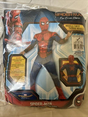Rubies Marvel Spider Man Far From Home Muscle Chest Child Costume M 8-10 #28 - Image 1 of 2