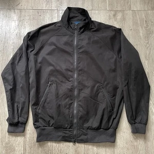 BEAMS Japan Casual Full Zip Bomber Jacket Size Large Black Track EUC Coat - Picture 1 of 7