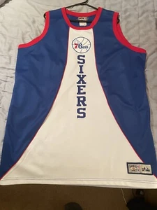 Philadelphia 76ers Hardwood Classics Majestic Sleeveless NBA Jersey Size 2XL - Picture 1 of 5