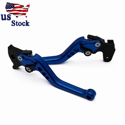For Yamaha FZ8 2011-2015 FZ6R 2009-2015 CNC Blue Shorty Hand Brake Clutch Levers - Image 1 of 4