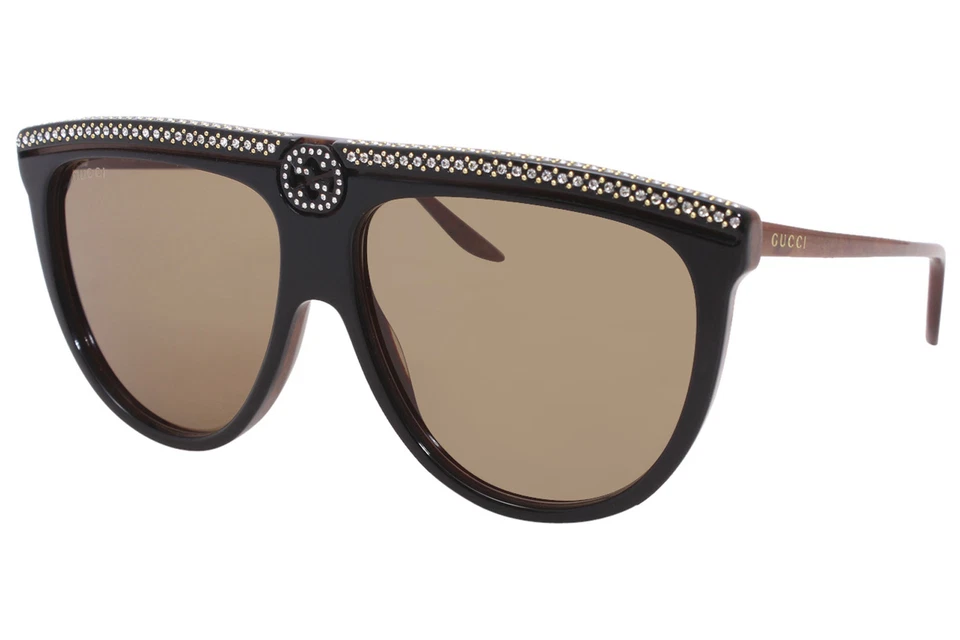 Gucci Sunglasses Gg0732s 005 Black Brown Woman-original