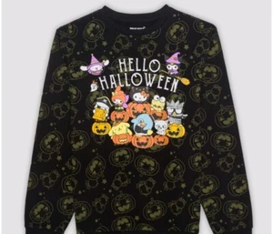 Hello Kitty & Friends by Sanrio Size L Black Halloween Sweatshirt - Picture 1 of 3