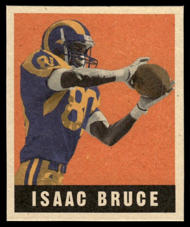 ISAAC BRUCE 1997 LEAF REPRODUCTIONS PROMO #11 - Image 1 of 2