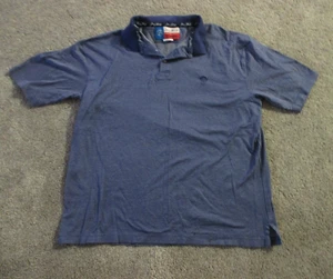 Wrangler Geoge Strait Blue Polo Shirt, Stretch, Size Large, Cowboy Cut, VGC - Picture 1 of 5