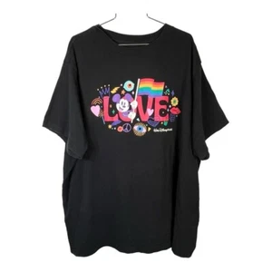 Walt Disney World Mickey Mouse Love Pride 2023 Rainbow Tee Shirt Size 3X - Picture 1 of 6