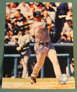 FOTO DE BÉISBOL FIRMADA POR LOS TAMPA BAY RAYS DE HALL, TOBY 2000-2006 - Imagen 1 de 1