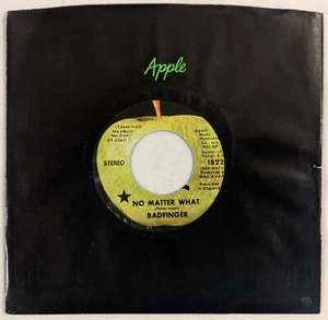 Badfinger NO MATTER WHAT Beatle-esque power pop 45 rpm 7" Apple 1822 1970 - Imagen 1 de 4