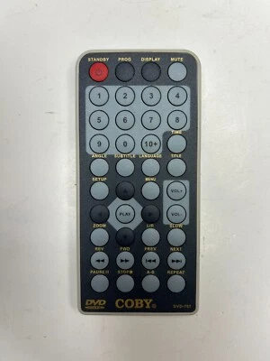 Coby DVD-707 Remote Control, Black - OEM for Portable Compact DVD Player - Image 1 of 2