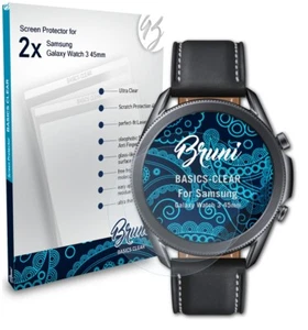 Bruni 2x Écran protecteur pour Samsung Galaxy Watch 3 45mm Protecteur d'écran - Photo 1 sur 4