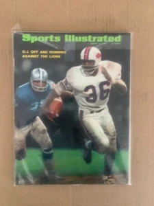 OJ Simpson ROOKIE YEAR Newsstand 1969 Rare not wearing his #32 Jersey "no mail" - Picture 1 of 3