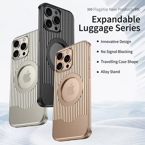 Mag safe Wireless Charging Metal Rugged Shockproof Case for iPhone 16 Pro Max 16 - Bild 1 von 10