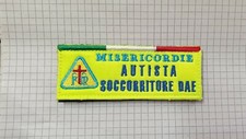PATCH TOPPA MISERICORDIE - AUTISTA SOCCORRITORE DAE - con velcro 10 cm X 4 cm