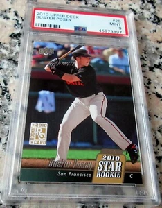 BUSTER POSEY 2010 Upper Deck STAR #1 Draft Pick Rookie Card RC PSA 9 ROY MVP $$ - Picture 1 of 2