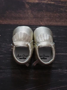 Light Gold Genuine Leather Moccasin - Picture 1 of 1