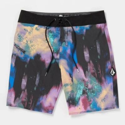 Volcom Paint Dye Shield 20" Tech Boardshorts Trunks Multi 36 NWT NEW Surf Beach - Image 1 of 4