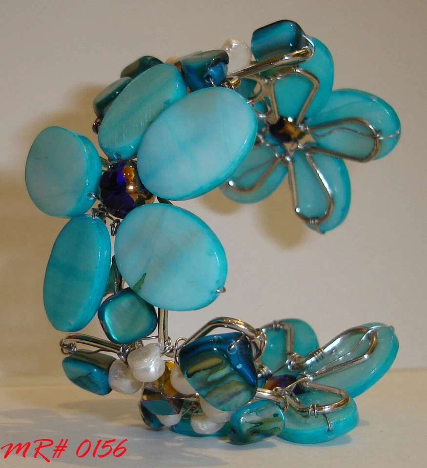 Handmade adjustable Peral CUFF BRACELET MR 0156 - Image 1 of 1