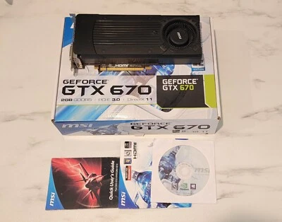 MSI NVIDIA GeForce GTX 670 (N670GTX-PM2D2GD5/OC) 2GB GDDR5 SDRAM PCI Express 3.0 - Image 1 of 4