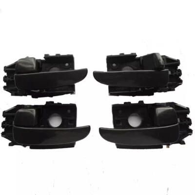 Manija de puerta interior delantera trasera izquierda derecha Fit 01-06 Hyundai Elantra 4 piezas Foto 1 de 4