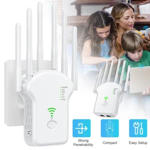 WiFi Repeater Verstärker Extender WLAN Verstärker WiFi Range Extender Haus Büro - Afbeelding 1 van 12