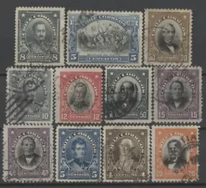 No: 99736 - CHILE - LOT OF 11 OLD STAMPS - USED!! - Picture 1 of 1
