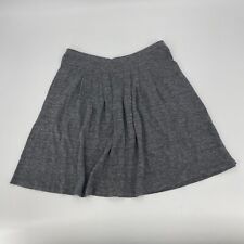 Eileen Fisher Womens Skirt S Heathered Gray Pleated Knit Knee Length Pull On