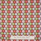 Woodland Christmas Fabric - Snowflake Heagon Hexie Brown Green - AE Nathan YARD