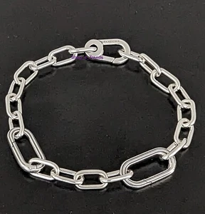 New 100% PANDORA ME 599662C00 925 Silver Link Chain Bracelets - Picture 1 of 5