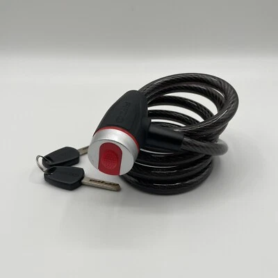 Bloqueo de cable de bicicleta Zefal 5’ negro con 2 llaves bicicleta scooter coche Foto 1 de 4