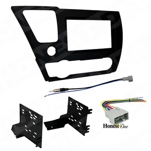 95-7882B Double Din Radio Install Dash Kit & Wires for Civic, Car Stereo Mount - Picture 1 of 5