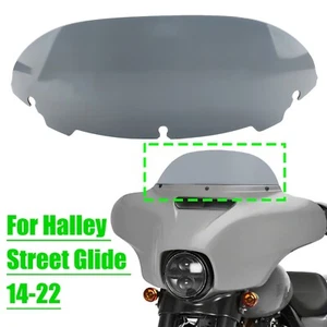 7" Windshield For Harley Davidson Touring Street Electra Glide 2014-2022 Smoke - Picture 1 of 9
