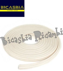8636 - GOMMA BIANCA STRISCE PEDANA VESPA 150 VBA1T VBA2T VBB1T VBB2T - Picture 1 of 1