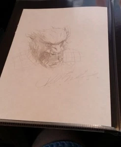 WERWOLF - HANDGEZEICHNET & SIGNIERT / KARL MOLINE MIT COA (~8x11) CROSSGEN-666 - Bild 1 von 1