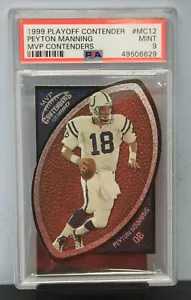 1999 PLAYOFF CONTENDERS # MC12 Peyton Manning PSA 9 MINT # 49506629 COLTS !! - Picture 1 of 2