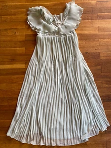 Umstandskleid Maxikleid Festlich H&M Hellblau Plissee Größe M - Bild 1 von 2