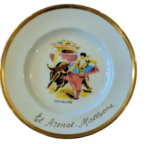 Vintage Souvenir Ceramic Wall Plate Décor El Azenae MALLORCA Chicuelina 6" - Picture 1 of 4
