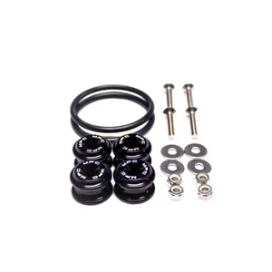 Kit de sujetador de guardabarros de parachoques de liberación rápida MPC Motorsport [negro] - EE. UU. - Imagen 1 de 2